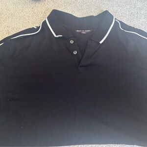 Michael Kors Black Polo with White Trim